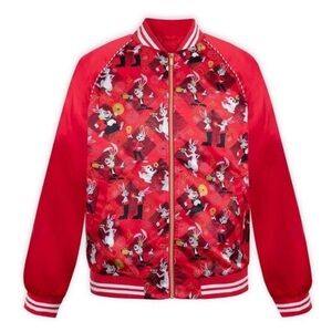 NWOT Disney Parks 2023 Chinese Lunar New Year varsity jacket size XL red comfy